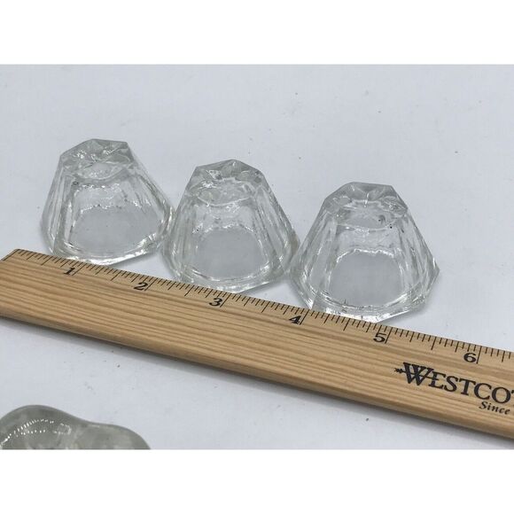 Salt Cellars Dips Clear Glass set‎ of 7 (3 different styles) - Picture 5 of 12